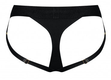 Черные трусики для насадок Heroine Lingerie Harness - size M, черный