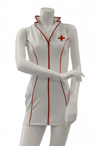 Платье медсестры с воротником-стойкой Datex Nurse Dress, черный