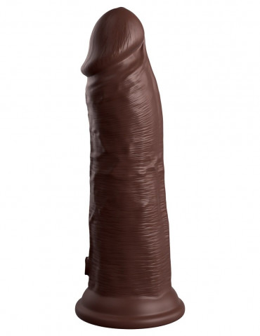 Коричневый фаллоимитатор 8" Silicone Dual Density Cock - 22,8 см.