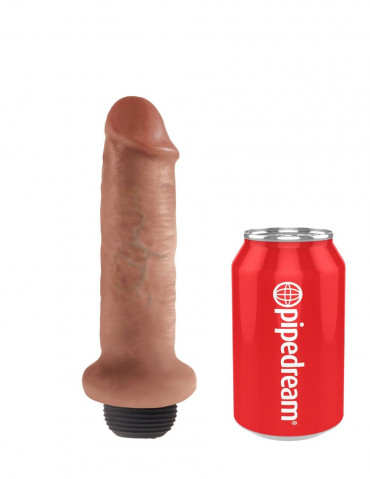 Кофейный фаллоимитатор с имитацией семяизвержения 6" Squirting Cock - 17,8 см.