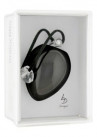 Черное иброяичко с кристаллом Swarovski EggXitting, 3.8 см