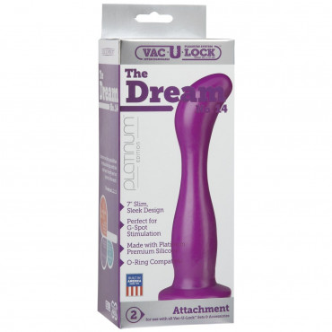 Фиолетовая насадка Vac-U-Lock Platinum Edition The Dream No.14 - 17,8 см.