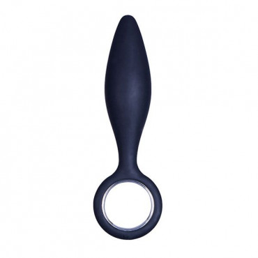 Чёрная анальная втулка Menzstuff Peaked Pleasure - 12,5 см.