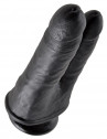 Чёрный анально-вагинальный фаллоимитатор Double Penetrator - 20,9 см.