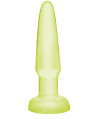 Светящаяся в темноте анальная пробка Beginners Butt Plug - 10,9 см.