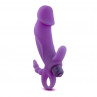 Фиолетовый вибромассажёр Luxe Venus Purple - 17,2 см.