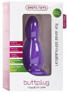 Фиолетовая анальная втулка Medium Buttplug среднего размера - 11,4 см.
