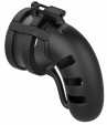 Черный мужской пояс верности Silicone Cage Ballsplitter Model 19 Chastity 4.5"