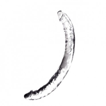 Прозрачный гелевый двусторонний фаллоимитатор Jelly Joy Twin Cobra Clear Double Dong - 36 см.
