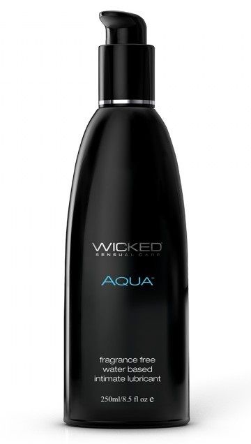 Легкий лубрикант с алоэ на водной основе Wicked Aqua - 250 мл.