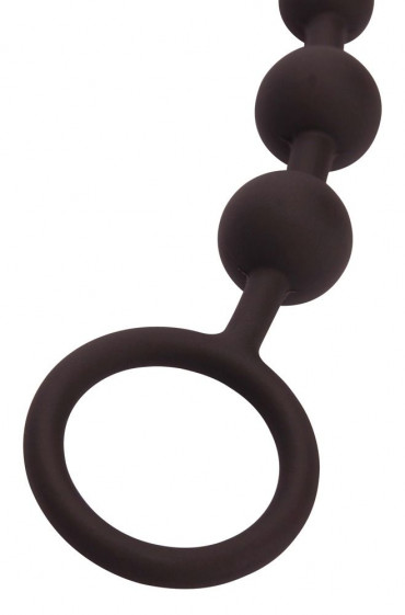 Чёрная анальная цепочка Anal Beads - 20,5 см.