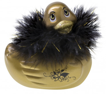 Золотистый массажер-уточка I Rub My Duckie Paris Gold