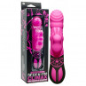 Розовый вибратор Design for Climax с клиторальным кроликом - 17,5 см.
