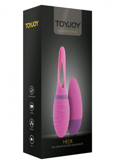 Розовое виброяйцо Helix Remote Vibrating Egg с вибрирующим дистанционным пультом