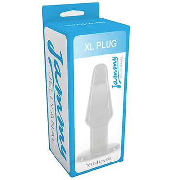 Прозрачный анальный плаг большого размера Jammy Jelly Anal XL Plug Crystall - 14 см.