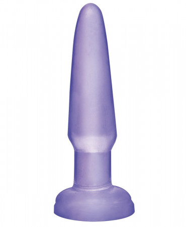 Фиолетовая анальная пробка Beginners Butt Plug - 10,9 см.