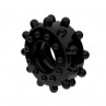 Черное эрекционное кольцо Power Plus Cockring