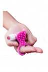 Розовый вибростимулятор с петлями для пальцев See You Fingering Pink