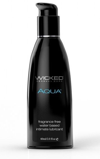 Легкий лубрикант с алоэ на водной основе Wicked Aqua - 60 мл.