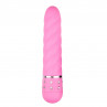 Розовый мини-вибратор Diamond Twisted Vibrator - 11,4 см.