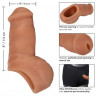 Коричневый фаллоимитатор для ношения Packer Gear Ultra-Soft Silicone Stp Packer