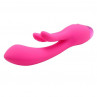 Розовый вибратор Indulgence Rechargeable Frolic Bunny - 18,7 см.