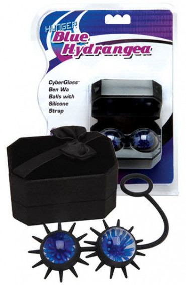 Вагинальные шарики из стекла Blue Hydrange