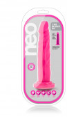 Розовый реалистичный фаллоимитатор на присоске Neo 7.5Inch Dual Density Cock - 17 см.