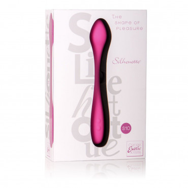 Розовый перезаряжаемый вибратор Silhouette S10 - 16,5 см.