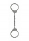 Металлические серебристые оковы Pleasure Legcuffs