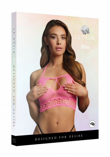 Топ с бретелькой через шею Strappy Halter Top, розовый