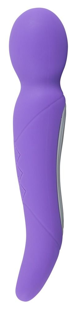 Фиолетовый вибратор Rechargeable Dual Motor Vibe - 22 см.