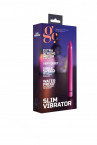 Фиолетовый тонкий вибратор GC Slim Vibe - 16,5 см.