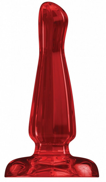 Красный анальный стимулятор Bottom Line 5" Model 3 Acrylic Red - 13 см.