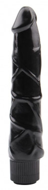 Черный вибратор-реалистик Ignite Vibrating Cock - 21,5 см.