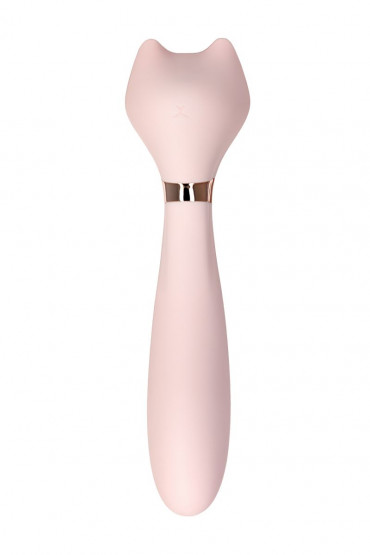 Нежно-розовый вибратор Sinjoys Cat Coco - 21,3 см.