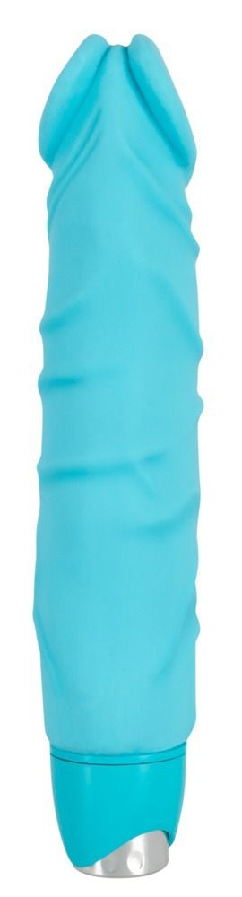 Бирюзовый вибратор-реалистик Joy - 23,5 см.
