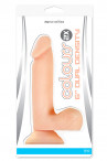 Телесный фаллоимитатор с мошонкой Colours 2X 6" Dual Density - 18,8 см.