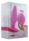 Розовый анальный расширитель Large Inflatable Plug - 15 см.