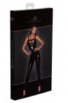 Облегающий комбинезон с двусторонней молнией Pvc overall with 2-way zipper, черный