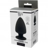 Черная анальная пробка Premium Silicone Plug M - 11 см.