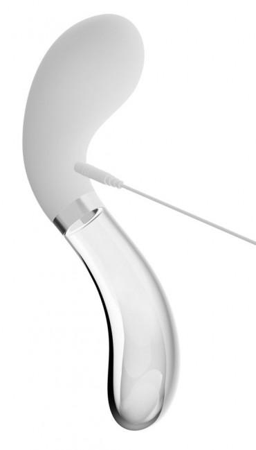 Двусторонний вибратор Curve Led - 20,5 см.