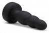 Черный анальный вибратор Propel Plug - 14,6 см.