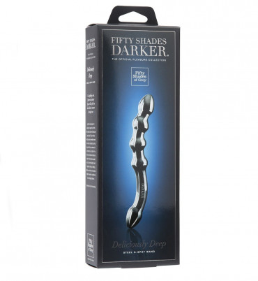 Изогнутый стимулятор G-точки Deliciously Deep Steel G-Spot Wand - 25,4 см.