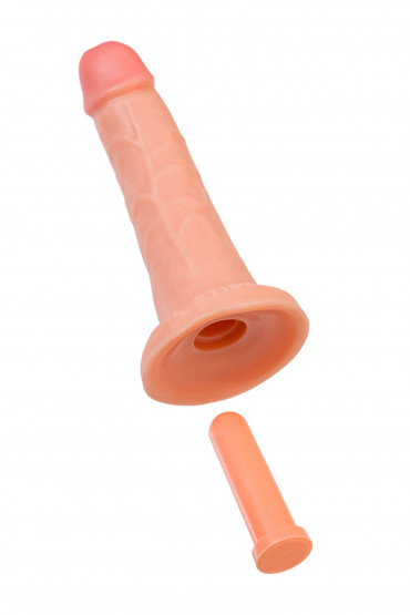 Телесный реалистичный фаллоимитатор RealStick Caliber - 20 см.