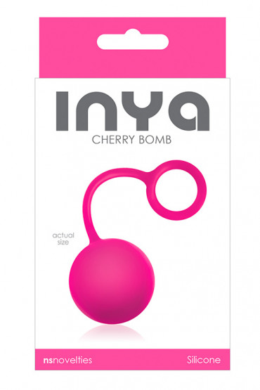 Розовый вагинальный шарик Inya Cherry Bomb Pink