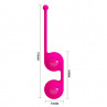 Ярко-розовые вагинальные шарики Kegel Tighten Up Iii