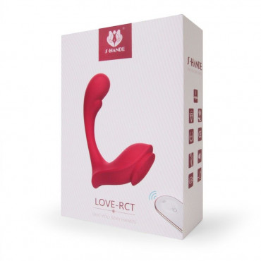 Красный вибромассажер в трусики Love-Rct - 13,1 см.