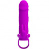Baile Pretty Love Penis Sleeve With Ball Strap 5,5", розовая