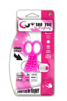 Розовый вибростимулятор с петлями для пальцев See You Fingering Pink